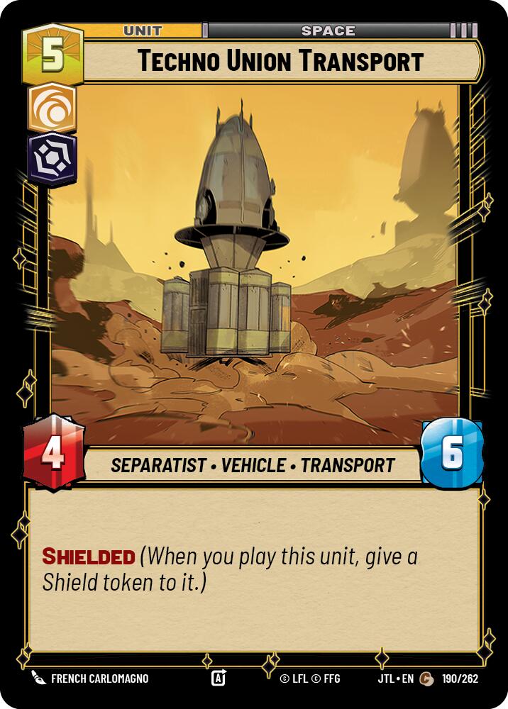 Techno Union Transport (190/262) (190/262) [Jump to Lightspeed] | Jomio and Rueliete's Cards and Comics