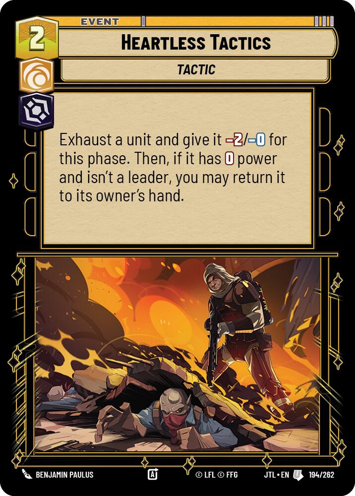 Heartless Tactics (194/262) (194/262) [Jump to Lightspeed] | Jomio and Rueliete's Cards and Comics