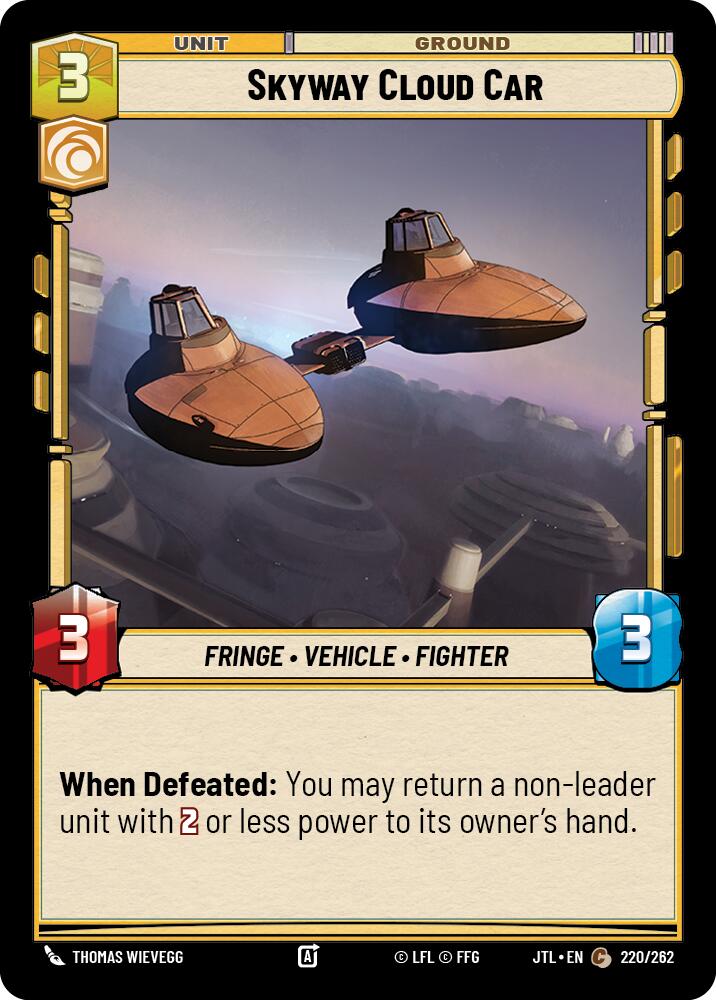Skyway Cloud Car (220/262) (220/262) [Jump to Lightspeed] | Jomio and Rueliete's Cards and Comics