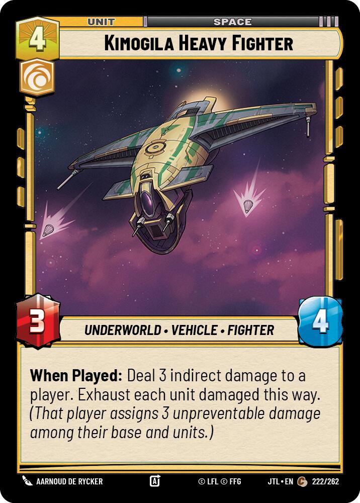 Kimogila Heavy Fighter (222/262) (222/262) [Jump to Lightspeed] | Jomio and Rueliete's Cards and Comics