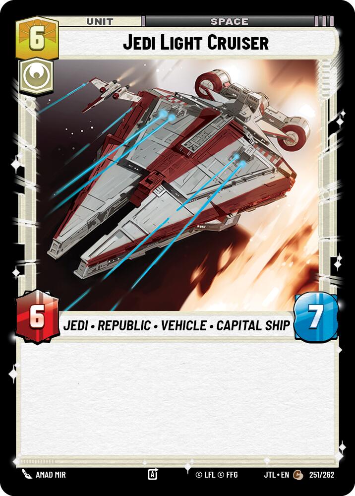 Jedi Light Cruiser (251/262) (251/262) [Jump to Lightspeed] | Jomio and Rueliete's Cards and Comics