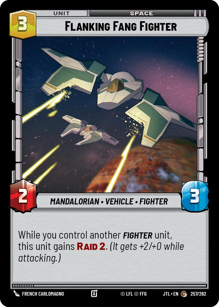 Flanking Fang Fighter (257/262) (257/262) [Jump to Lightspeed] | Jomio and Rueliete's Cards and Comics