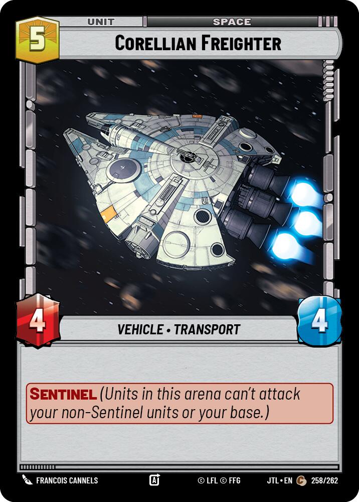 Corellian Freighter (258/262) (258/262) [Jump to Lightspeed] | Jomio and Rueliete's Cards and Comics