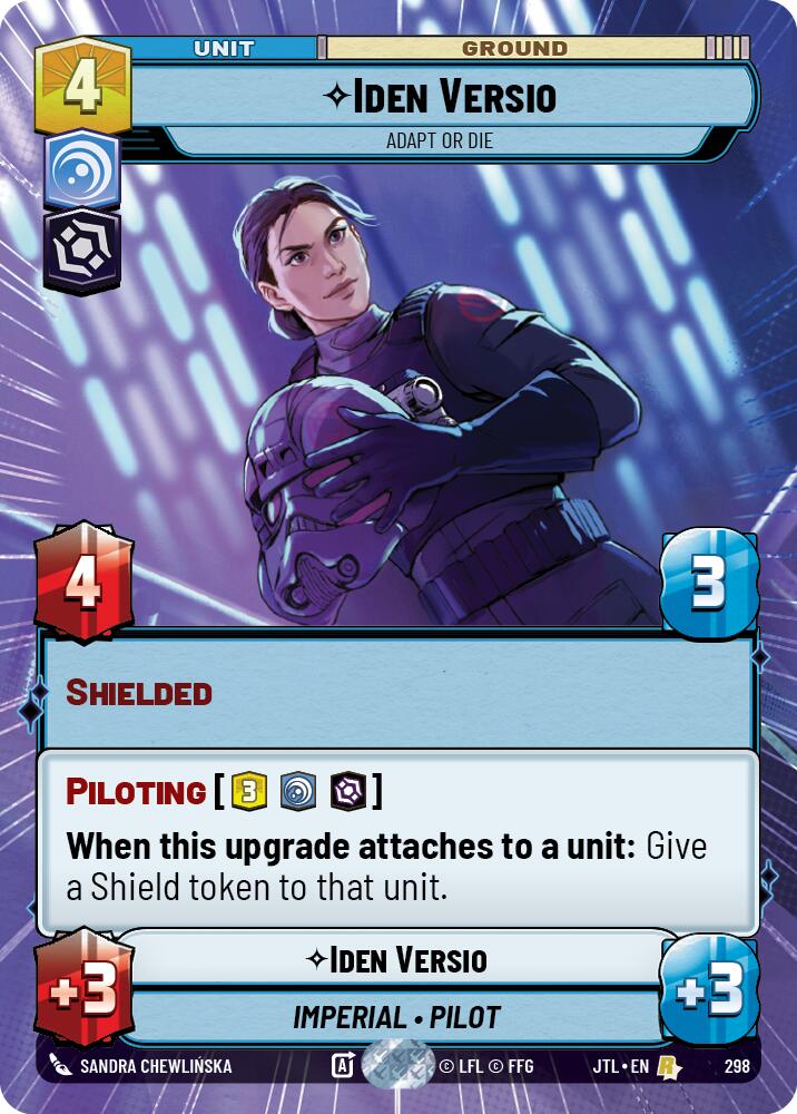 Iden Versio - Adapt or Die (298) (Hyperspace) (298) [Jump to Lightspeed] | Jomio and Rueliete's Cards and Comics
