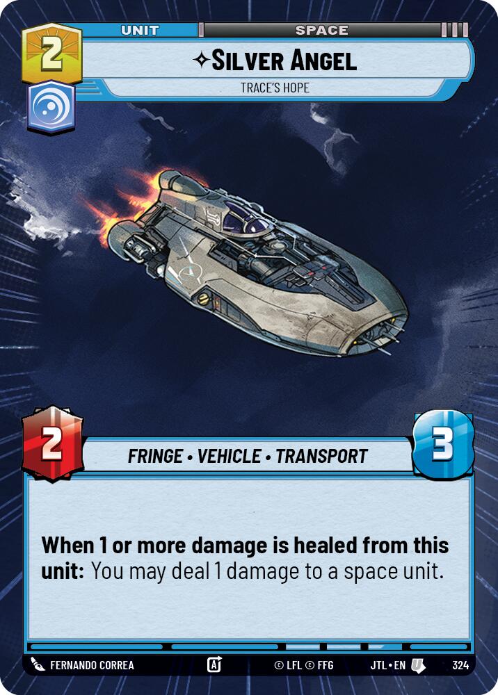 Silver Angel - Trace's Hope (324) (Hyperspace) (324) [Jump to Lightspeed] | Jomio and Rueliete's Cards and Comics