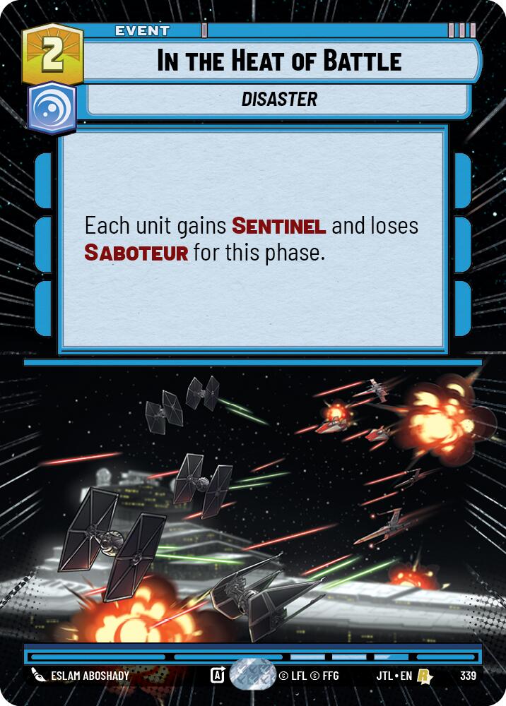 In the Heat of Battle (339) (Hyperspace) (339) [Jump to Lightspeed] | Jomio and Rueliete's Cards and Comics