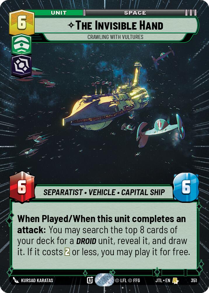 The Invisible Hand - Crawling With Vultures (351) (Hyperspace) (351) [Jump to Lightspeed] | Jomio and Rueliete's Cards and Comics