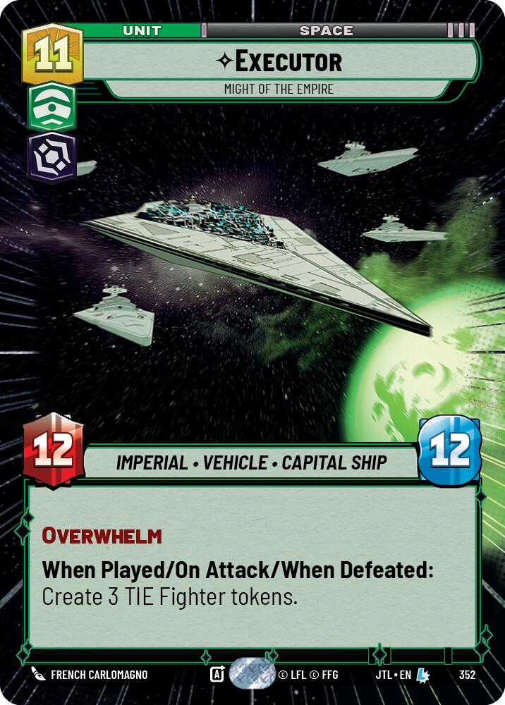 Executor - Might of the Empire (352) (Hyperspace) (352) [Jump to Lightspeed] | Jomio and Rueliete's Cards and Comics