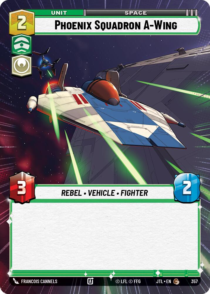Phoenix Squadron A-Wing (357) (Hyperspace) (357) [Jump to Lightspeed] | Jomio and Rueliete's Cards and Comics
