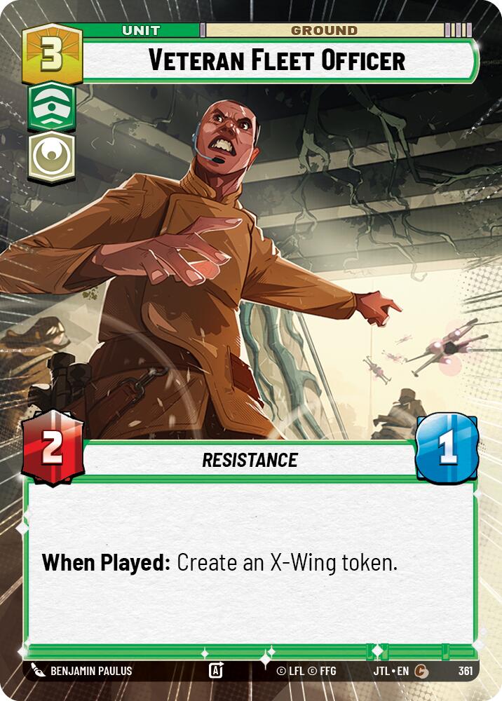 Veteran Fleet Officer (361) (Hyperspace) (361) [Jump to Lightspeed] | Jomio and Rueliete's Cards and Comics
