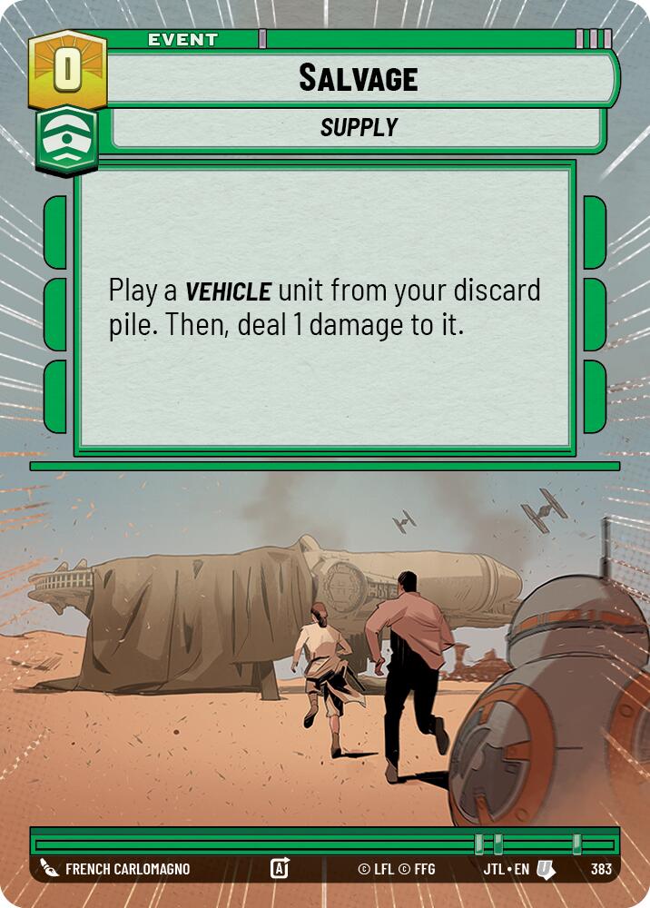 Salvage (383) (Hyperspace) (383) [Jump to Lightspeed] | Jomio and Rueliete's Cards and Comics