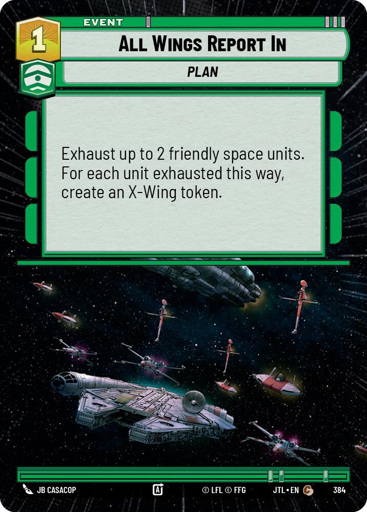 All Wings Report In (384) (Hyperspace) (384) [Jump to Lightspeed] | Jomio and Rueliete's Cards and Comics