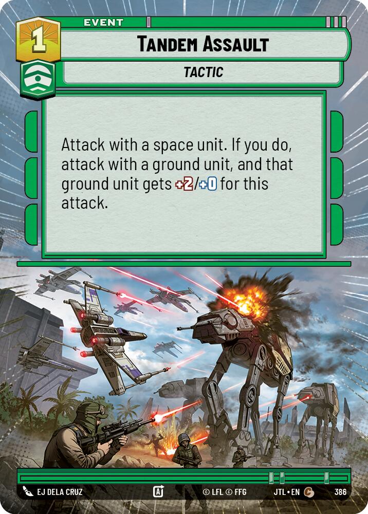 Tandem Assault (386) (Hyperspace) (386) [Jump to Lightspeed] | Jomio and Rueliete's Cards and Comics