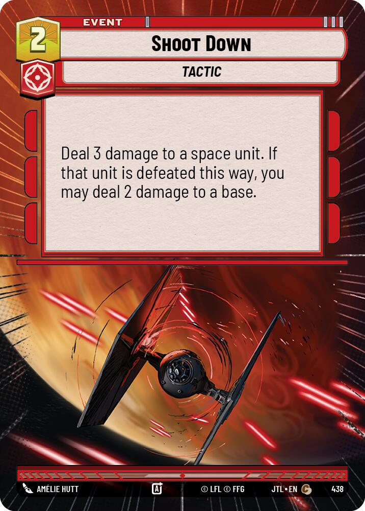 Shoot Down (438) (Hyperspace) (438) [Jump to Lightspeed] | Jomio and Rueliete's Cards and Comics