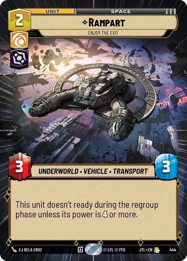 Rampart - Enjoy the Exit (444) (Hyperspace) (444) [Jump to Lightspeed] | Jomio and Rueliete's Cards and Comics