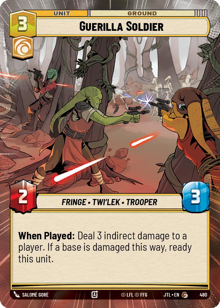 Guerilla Soldier (480) (Hyperspace) (480) [Jump to Lightspeed] | Jomio and Rueliete's Cards and Comics