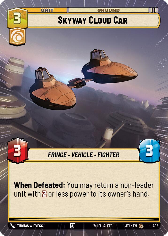 Skyway Cloud Car (482) (Hyperspace) (482) [Jump to Lightspeed] | Jomio and Rueliete's Cards and Comics