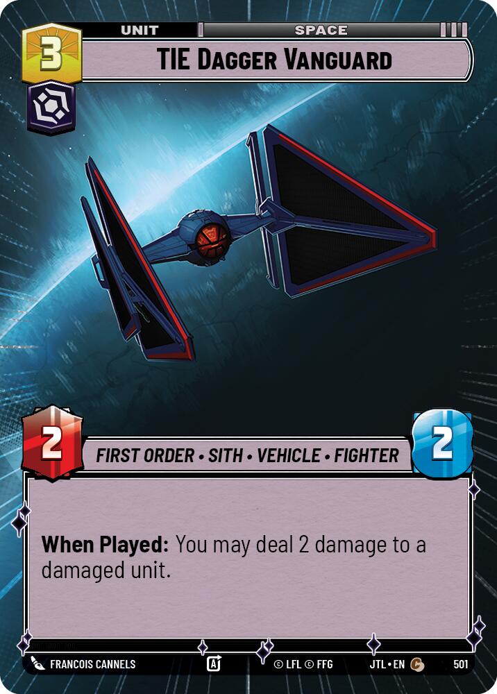 TIE Dagger Vanguard (501) (Hyperspace) (501) [Jump to Lightspeed] | Jomio and Rueliete's Cards and Comics