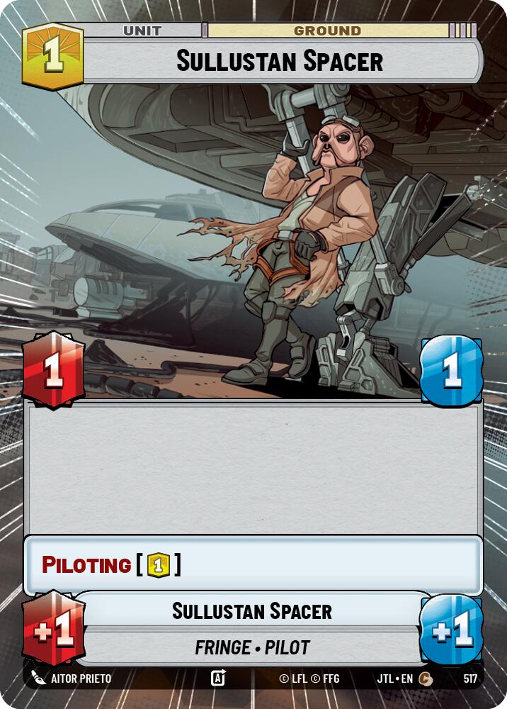 Sullustan Spacer (517) (Hyperspace) (517) [Jump to Lightspeed] | Jomio and Rueliete's Cards and Comics