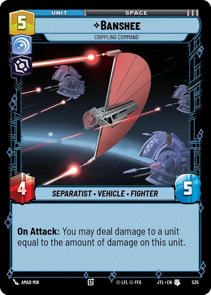 Banshee - Crippling Command (535) (535) [Jump to Lightspeed] | Jomio and Rueliete's Cards and Comics
