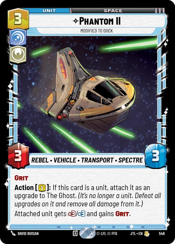 Phantom II - Modified to Dock (548) (548) [Jump to Lightspeed] | Jomio and Rueliete's Cards and Comics