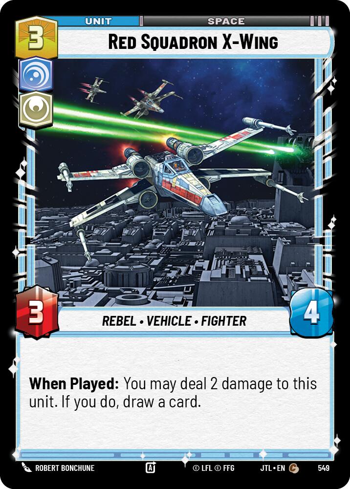 Red Squadron X-Wing (549) (549) [Jump to Lightspeed] | Jomio and Rueliete's Cards and Comics
