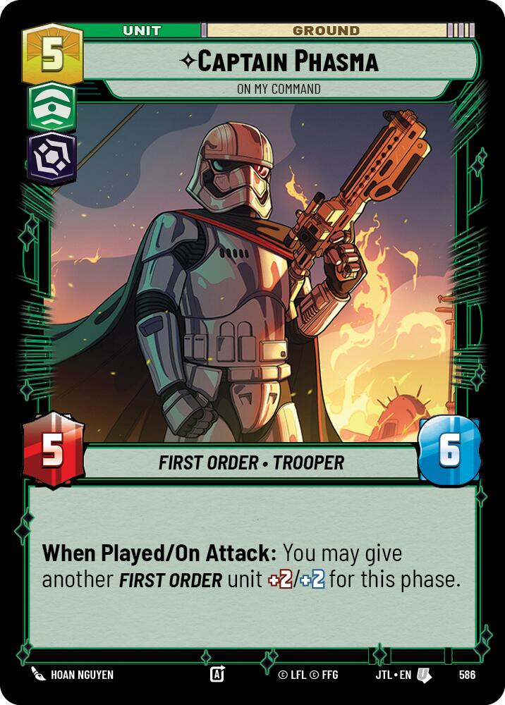 Captain Phasma - On My Command (586) (586) [Jump to Lightspeed] | Jomio and Rueliete's Cards and Comics