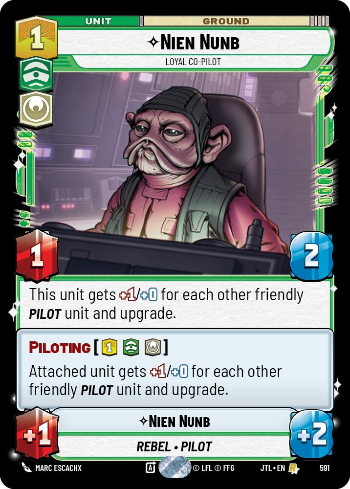 Nien Nunb - Loyal Co-Pilot (591) (591) [Jump to Lightspeed] | Jomio and Rueliete's Cards and Comics
