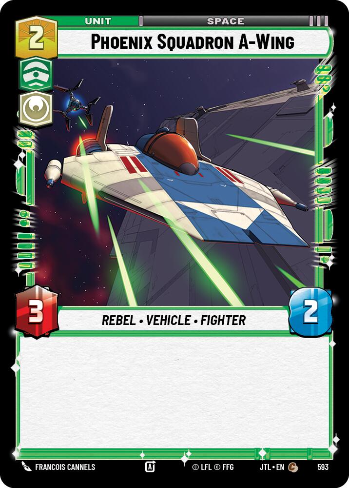 Phoenix Squadron A-Wing (593) (593) [Jump to Lightspeed] | Jomio and Rueliete's Cards and Comics