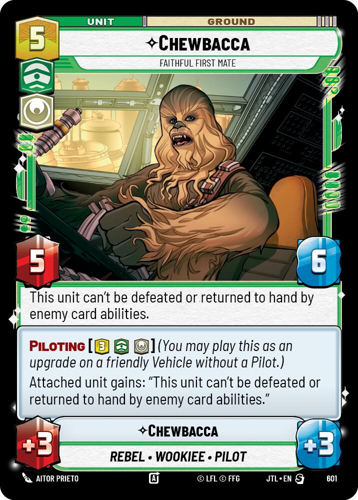 Chewbacca - Faithful First Mate (601) (601) [Jump to Lightspeed] | Jomio and Rueliete's Cards and Comics