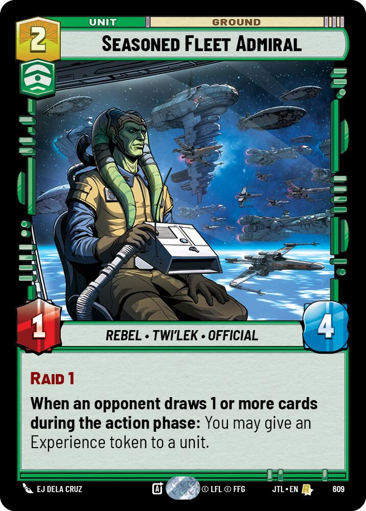Seasoned Fleet Admiral (609) (609) [Jump to Lightspeed] | Jomio and Rueliete's Cards and Comics