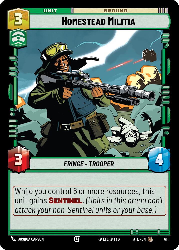 Homestead Militia (611) (611) [Jump to Lightspeed] | Jomio and Rueliete's Cards and Comics