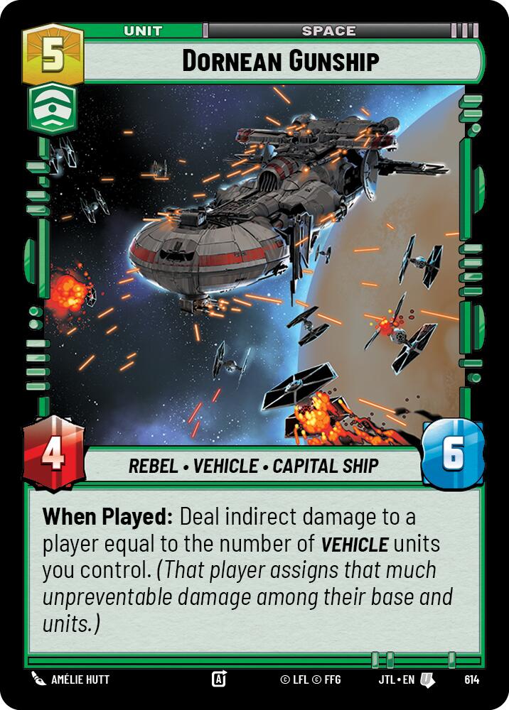 Dornean Gunship (614) (614) [Jump to Lightspeed] | Jomio and Rueliete's Cards and Comics