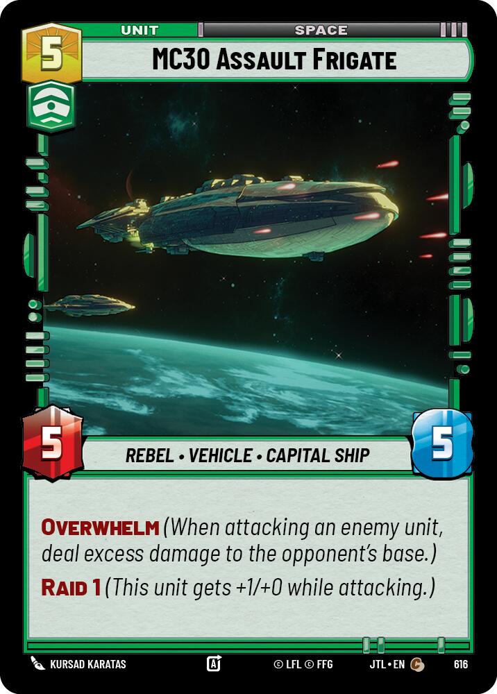 MC30 Assault Frigate (616) (616) [Jump to Lightspeed] | Jomio and Rueliete's Cards and Comics