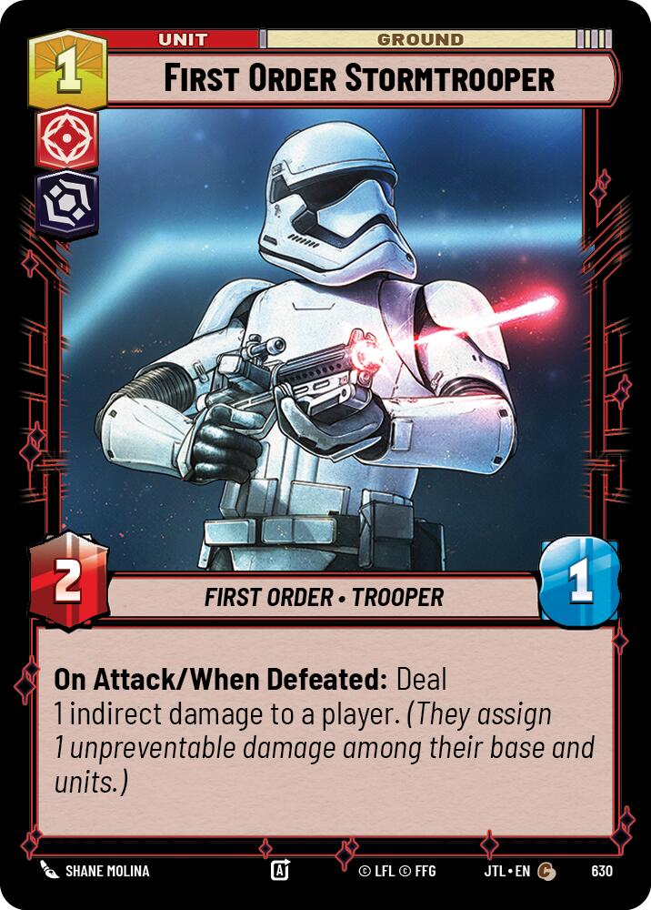 First Order Stormtrooper (630) (630) [Jump to Lightspeed] | Jomio and Rueliete's Cards and Comics