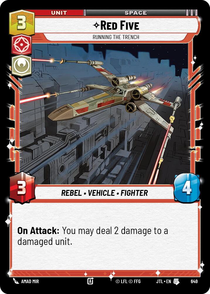Red Five - Running the Trench (649) (649) [Jump to Lightspeed] | Jomio and Rueliete's Cards and Comics