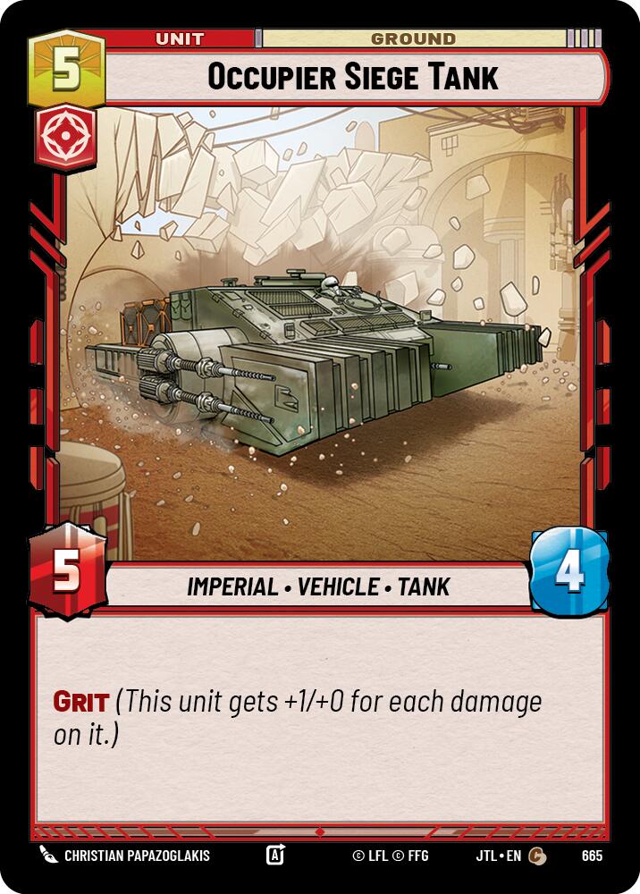 Occupier Siege Tank (665) (665) [Jump to Lightspeed] | Jomio and Rueliete's Cards and Comics
