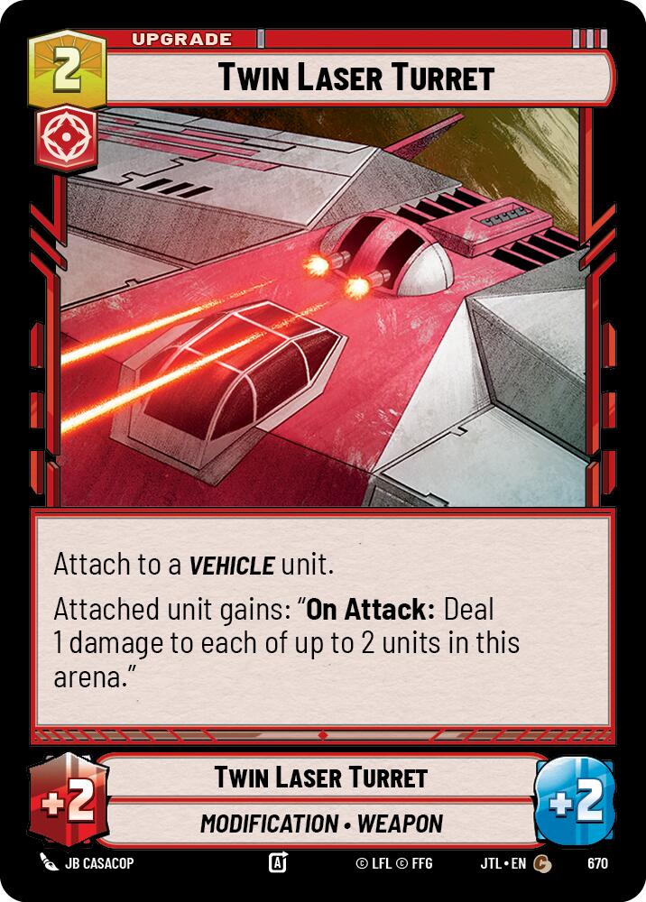 Twin Laser Turret (670) (670) [Jump to Lightspeed] | Jomio and Rueliete's Cards and Comics
