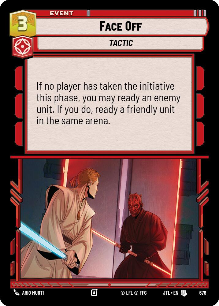 Face Off (676) (676) [Jump to Lightspeed] | Jomio and Rueliete's Cards and Comics