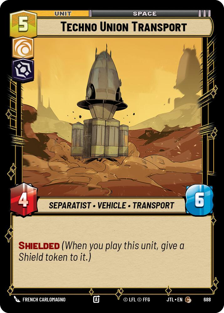 Techno Union Transport (688) (688) [Jump to Lightspeed] | Jomio and Rueliete's Cards and Comics