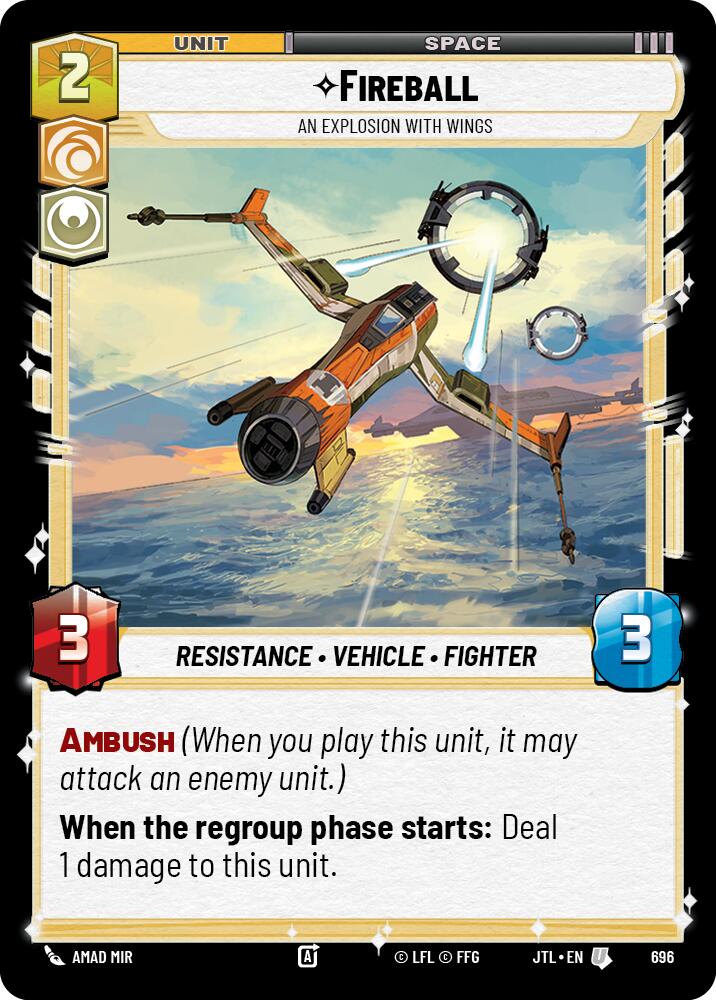 Fireball - An Explosion With Wings (696) (696) [Jump to Lightspeed] | Jomio and Rueliete's Cards and Comics