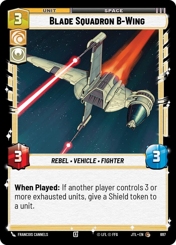 Blade Squadron B-Wing (697) (697) [Jump to Lightspeed] | Jomio and Rueliete's Cards and Comics