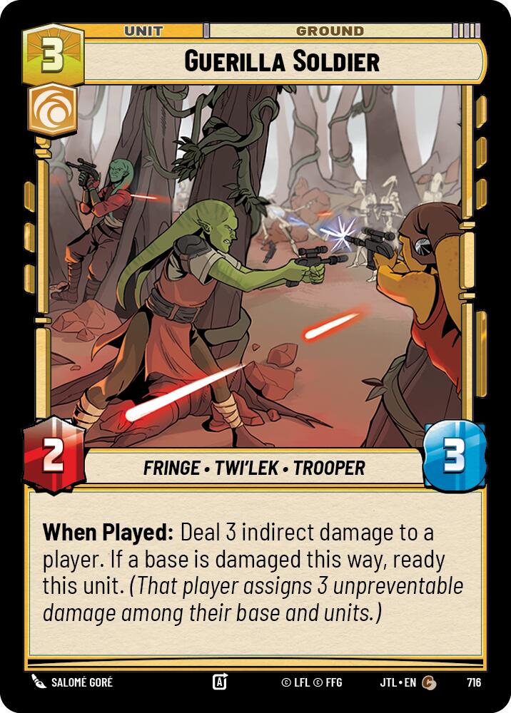 Guerilla Soldier (716) (716) [Jump to Lightspeed] | Jomio and Rueliete's Cards and Comics