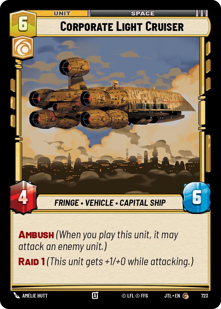 Corporate Light Cruiser (723) (723) [Jump to Lightspeed] | Jomio and Rueliete's Cards and Comics
