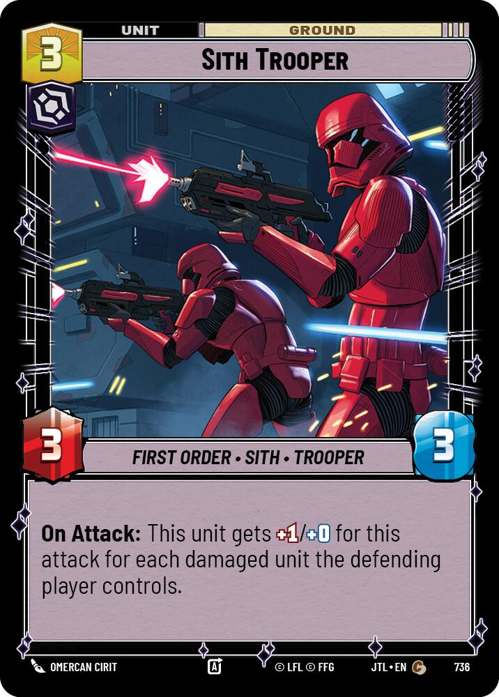 Sith Trooper (736) (736) [Jump to Lightspeed] | Jomio and Rueliete's Cards and Comics