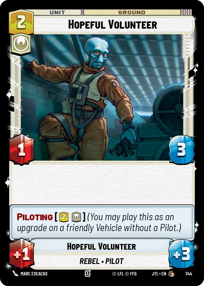 Hopeful Volunteer (744) (744) [Jump to Lightspeed] | Jomio and Rueliete's Cards and Comics