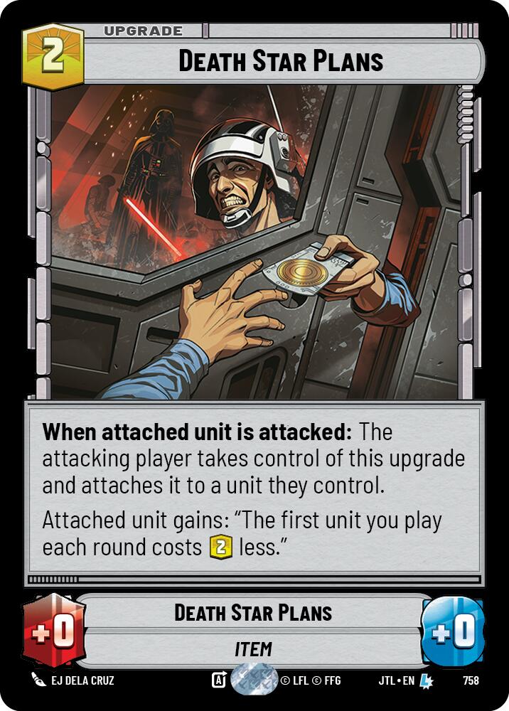 Death Star Plans (758) (758) [Jump to Lightspeed] | Jomio and Rueliete's Cards and Comics