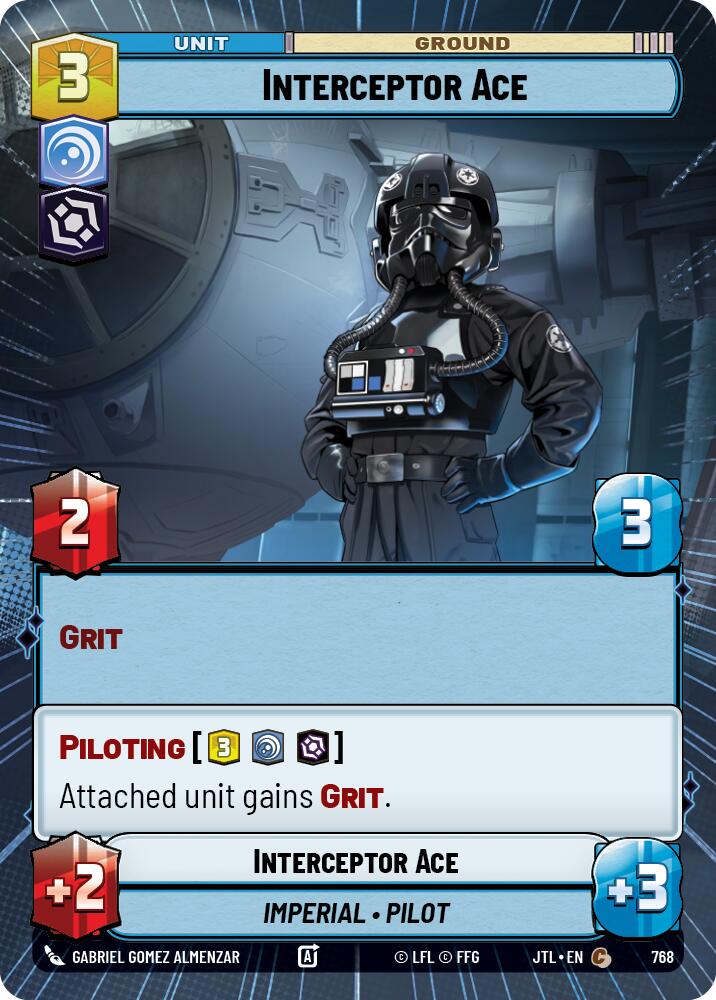 Interceptor Ace (768) (Hyperspace Foil) (768) [Jump to Lightspeed] | Jomio and Rueliete's Cards and Comics