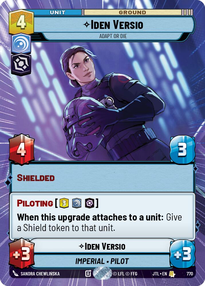 Iden Versio - Adapt or Die (770) (Hyperspace Foil) (770) [Jump to Lightspeed] | Jomio and Rueliete's Cards and Comics