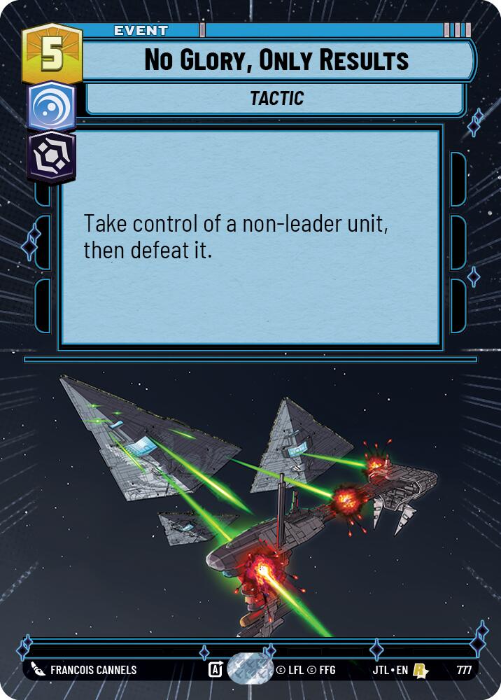No Glory, Only Results (777) (Hyperspace Foil) (777) [Jump to Lightspeed] | Jomio and Rueliete's Cards and Comics